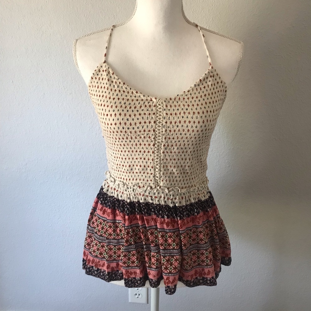 Patrons of Peace Patterned Boho Top